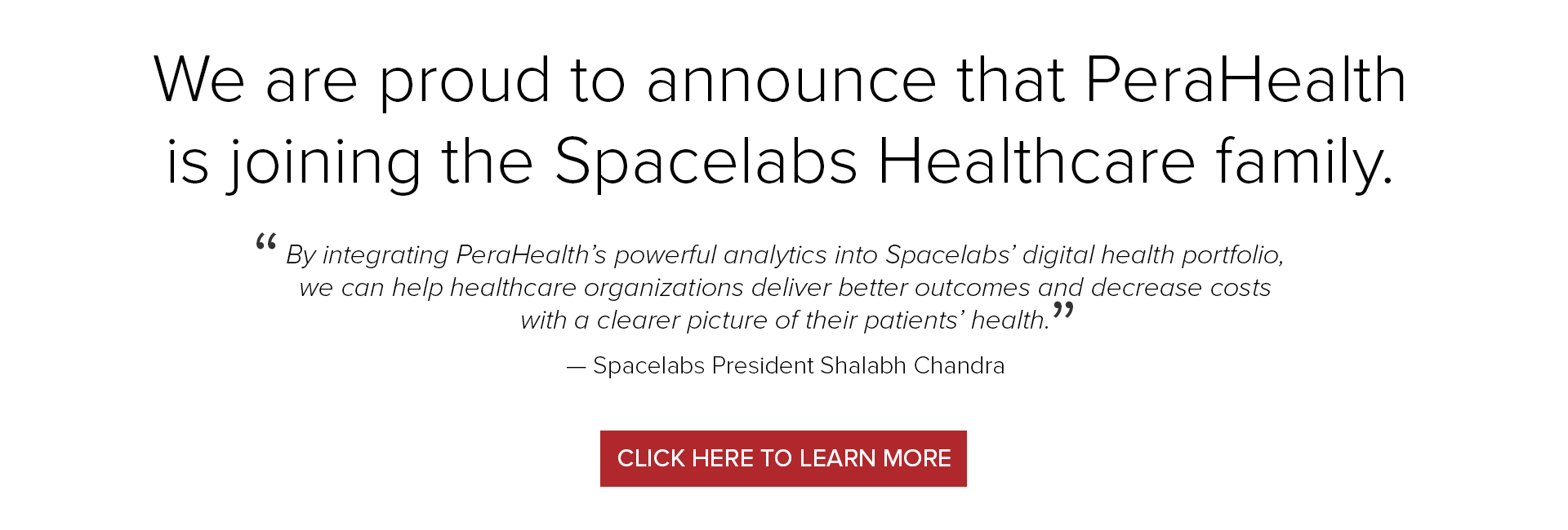 Spacelabs acquires PeraHealth