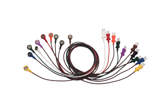 thumbnail interactive-video image 1 of Spacelabs ECG EKG Cable 700-0007-08 – 5 Lead Snap Leadwires, Same Day Shipping 1 of 6
